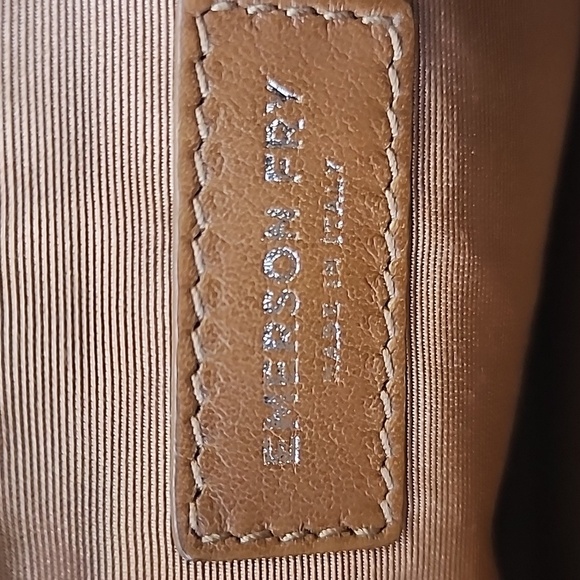 Emerson Fry Tan Snakeskin Italian Leather Wristlet - Picture 8 of 9